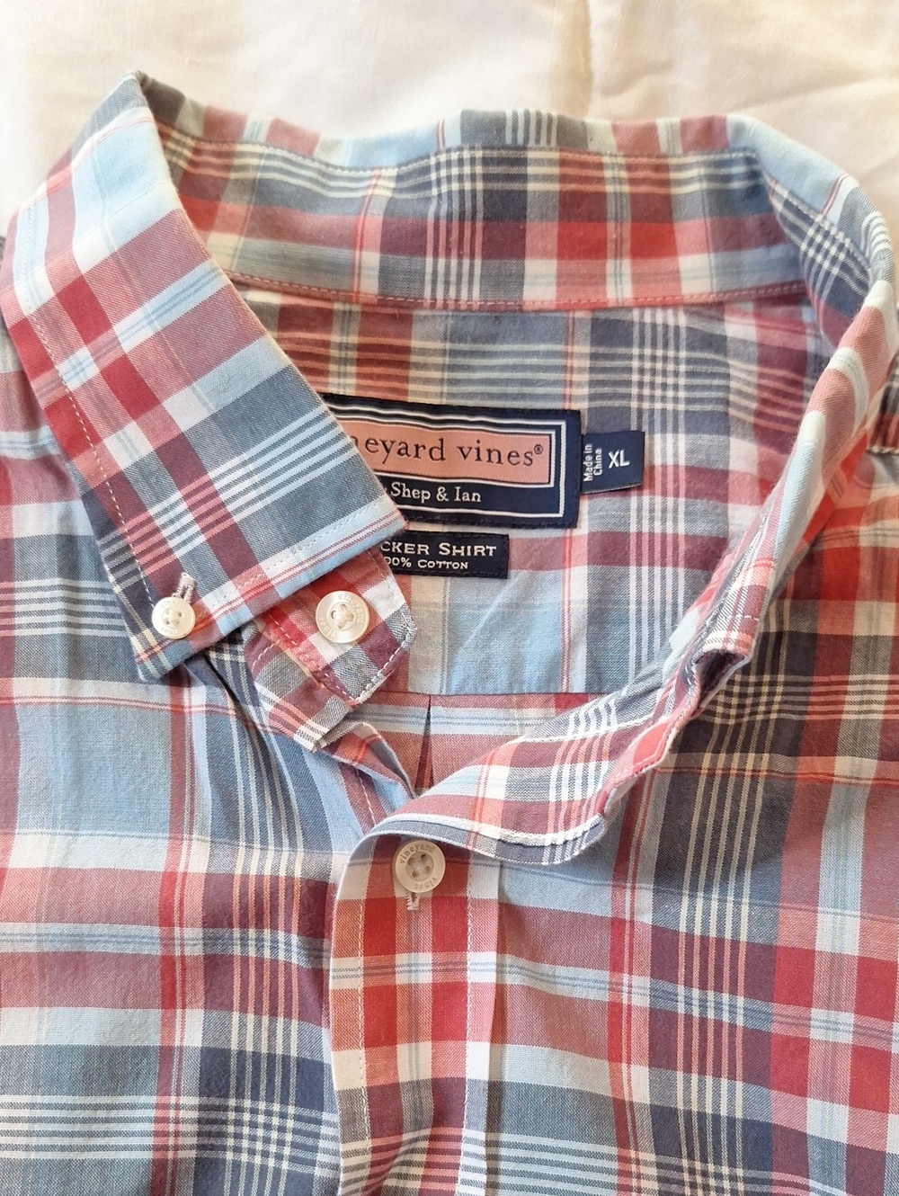 Mens Vineyard Vines XL Cotton Button Down Shirt